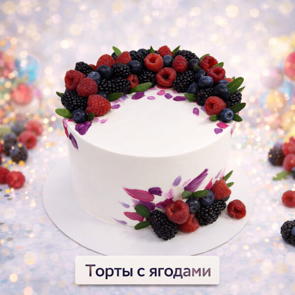 Торты с ягодами