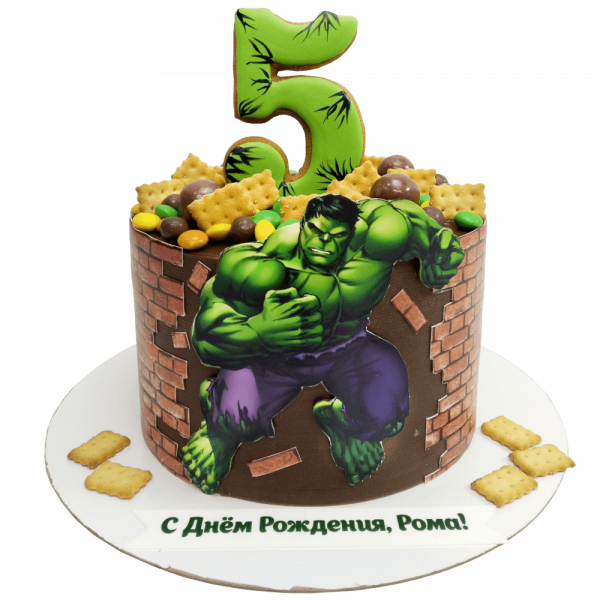 Торт Халк на 5 лет - 3283 на заказ в Москве, купить 2кг за 5500.00 ₽