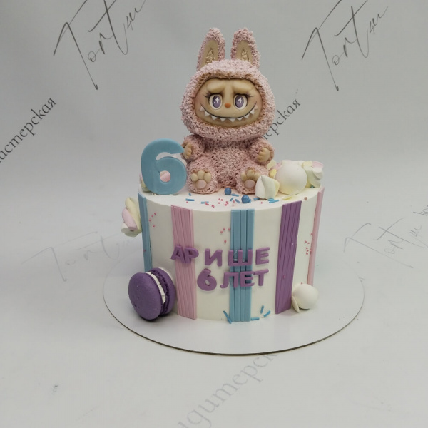 Торт Лабубу на 6 лет для Ариши - 5704 на заказ в Москве, купить 2кг за 7600.00 ₽