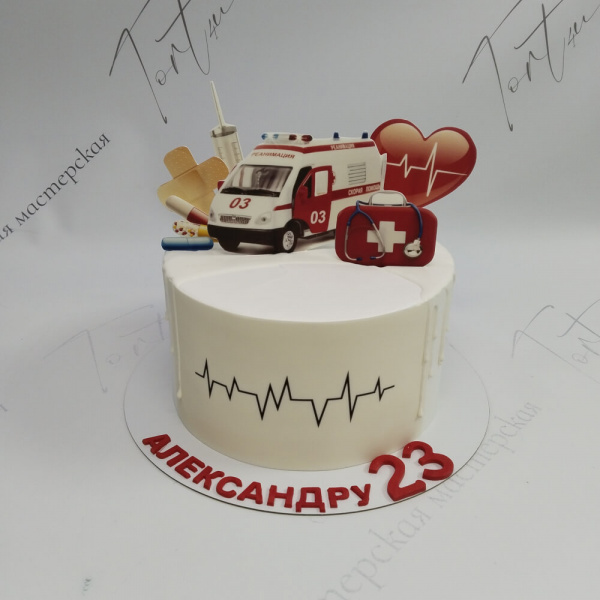 Торт Реанимация для врача на 23 года - 5871 на заказ в Москве, купить 2кг за 6000.00 ₽