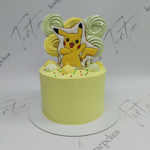 Торт Пикачу для поклонников Pokemon - 2733 на заказ в Москве, купить 3кг за 7400.00 ₽