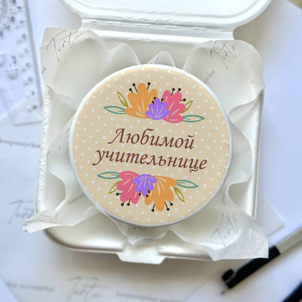 Бенто торт на день учителя - 4312 на заказ в Москве, купить 0.4кг за 1500.00 ₽