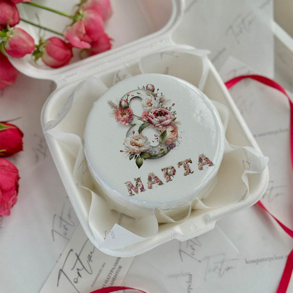 Бенто торт на 8 марта - 4359 на заказ в Москве, купить 0.4кг за 1500.00 ₽