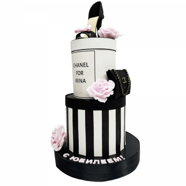 Торт Chanel с туфлей и сумкой - 3974 на заказ в Москве, купить 5кг за 13900.00 ₽
