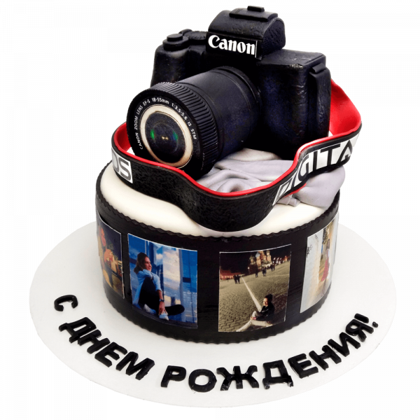 Торт Фотоаппарат Canon для фотографа - 3667 на заказ в Москве, купить 2кг за 7300.00 ₽