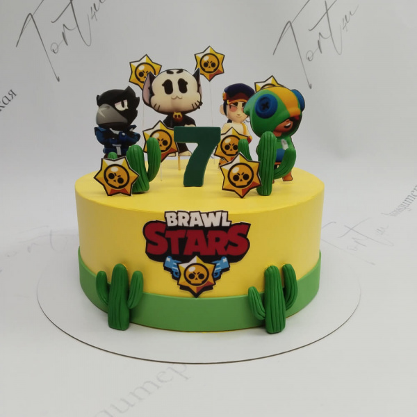 Торт Brawl Stars на 7 лет - 5810 на заказ в Москве, купить 3кг за 10400.00 ₽