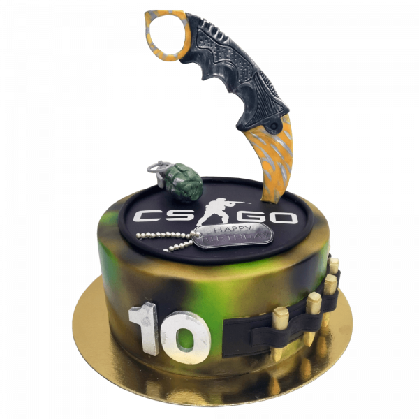 Торт CS:GO на 10 лет - 3815 на заказ в Москве, купить 3кг за 6800.00 ₽