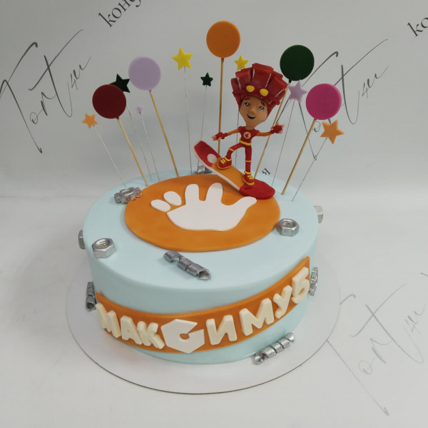 Торт Фиксики с фигуркой Симки - 965 на заказ в Москве, купить 3кг за 10300.00 ₽