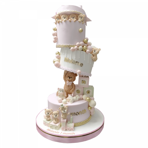 Торт Мишки на 1 месяц - 3375 на заказ в Москве, купить 8кг за 33000.00 ₽