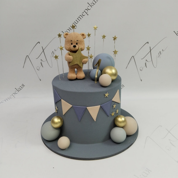 Торт Мишка на 1 месяц - 1426 на заказ в Москве, купить 3кг за 11700.00 ₽