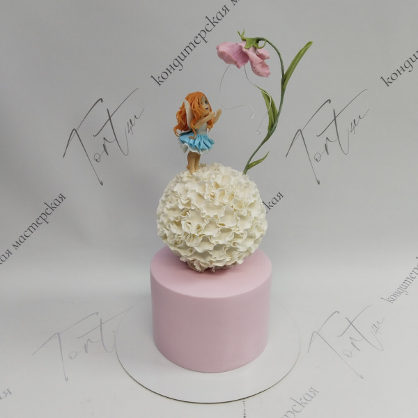 Торт Фея и цветок на 1 год - 5046 на заказ в Москве, купить 3кг за 9830.00 ₽