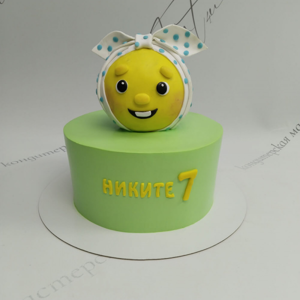 Торт Колобок для Никиты на 7 лет - 4810 на заказ в Москве, купить 2кг за 6300.00 ₽