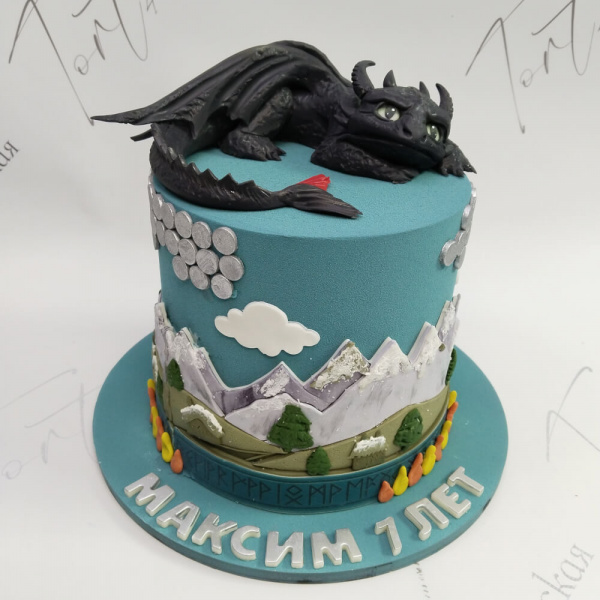 Торт Беззубик на 7 лет - 4809 на заказ в Москве, купить 3кг за 11600.00 ₽