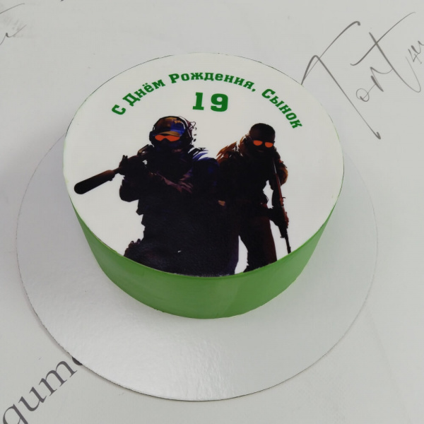 Торт Контр Страйк на 19 лет - 1845 на заказ в Москве, купить 1кг за 2700.00 ₽
