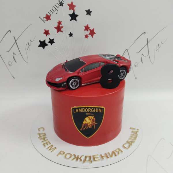 Торт Ламборджини на 8 лет - 1852 на заказ в Москве, купить 2кг за 8560.00 ₽