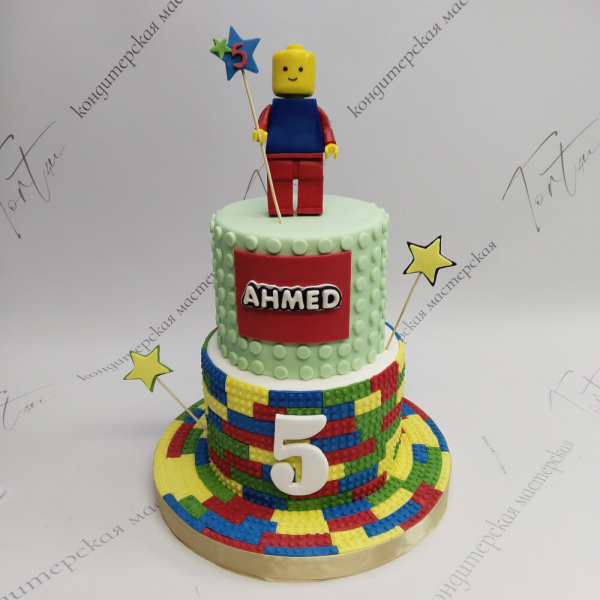 Торт Лего на 5 лет с фигуркой - 2311 на заказ в Москве, купить 5кг за 19100.00 ₽