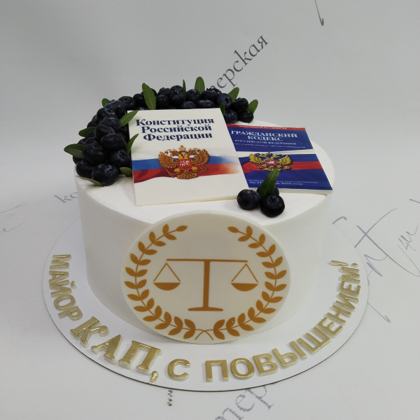 Торт Юристу с Конституцией и кодексом - 2046 на заказ в Москве, купить 2кг за 7000.00 ₽